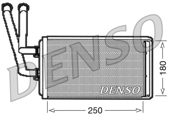 DEN-DRR09100 Kalorifer Radyatoru ( Fiat Scudo 2.0 D Mtj 07- Citroen Jumpy 1.6 1.9 Td 2.0i 95-98 )