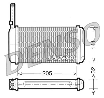 DENSO DRR10002 Kalorifer Radyatörü Ford Fiesta 89>