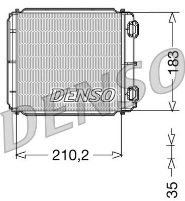DENSO DRR23018 Heat Exchanger. İnterior Heating