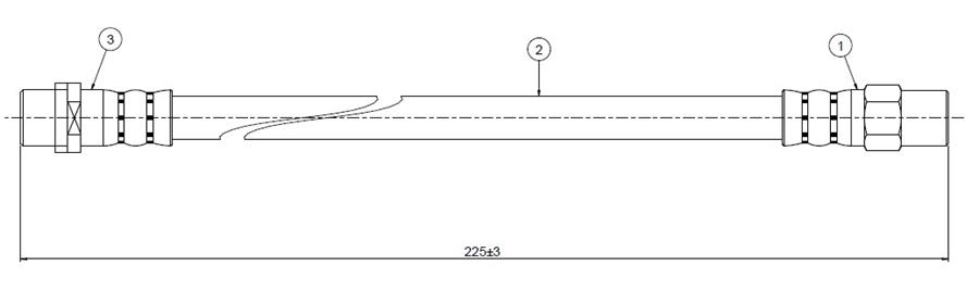 CAVO C800403A Fren Hortumu Arka Bmw E36 93>00