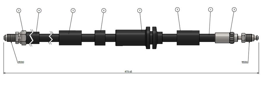 CAVO C900752A Fren Hortumu Sağ Ön Ka Rb 96-08