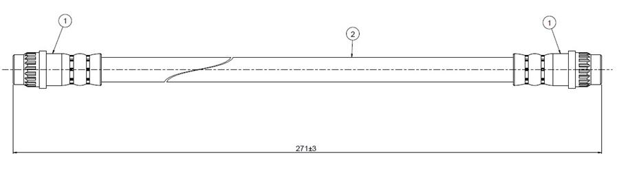CAVO C800758A Fren Hortumu Arka 9.11 81-88