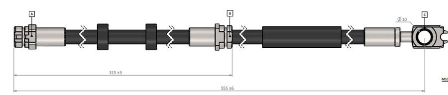 CAVO C900897A Fren Hortumu Ön Rapid Spaceback Nh1 Nh3 12-..