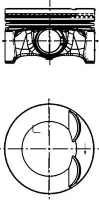KOLBEN 41198600 40759600 Motor Piston Segman Std A3 2.0 Tfsi 16v 23 Pim 82.51 Ccza Sil