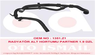IBR 17603 Radyatör Hortumu Alt Segmanli Partner/Berlingo