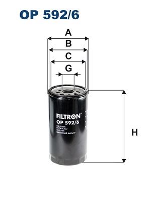 FILTRON OP592.6 Yağ Filtresi Iveco