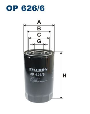 FILTRON OP626.6 Yağ Filtresi Iveco