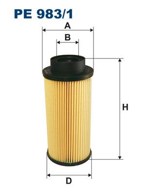 FILT PE 983/1 Yakit Filtresi Filtre Elemani 4 - Series 124 C/L, Irizar Pb 470, K - Series K 230 C, Omniexpress, Omnilink 310, P,G,R,T - Series
