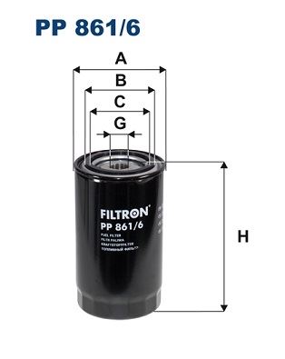 FILTRON PP861.6 Yağ Filtresi Iveco