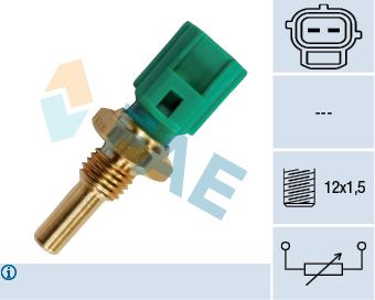FAE 33250 Hararet Müşürü Toyota Avensis 1.6l 3zzfe Zzt250 03-08 / Corolla 1.4l 4zz-Fe Zze120 Vvti 02-06 / 1.6l 3zz-Fe Zze121 Vvti 02-06 / Verso 1.6l 3zz-Fe Znr10 04-> / Mazda 2 De 07-> / 3 Mazda 3 Bk Bl Bm 03->