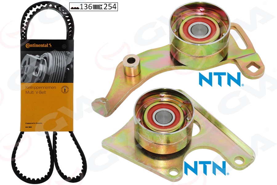 GVA 59T4512C Eksantrik Gergi Kiti Partner-306-Expert-Ducato-Scudo 1.9 D-Td Xud9