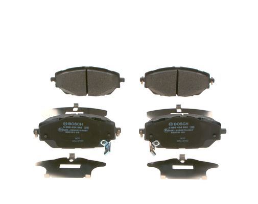 BOSCH 0986424865 Ön Fren Balata Toyota C-Hr 1.2l 8nrfts Ngx10 16-> / 1.8l 2zr-Fxe Hybrid Zyx10 Zyx11 16->