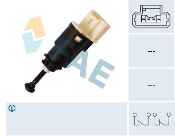 FAE 24903 Fren Pedal Müşürü Renault Clio Iii 05>12 Clio Iv 12> Captur I 12> Kangoo 05> Laguna Ii 01>07 Dacia L Ogan I-Ii 06>18 Sandero I-Ii 08>18 Duster I-Ii 10>21 Opel Vivaro B 06>14 4 Fişli