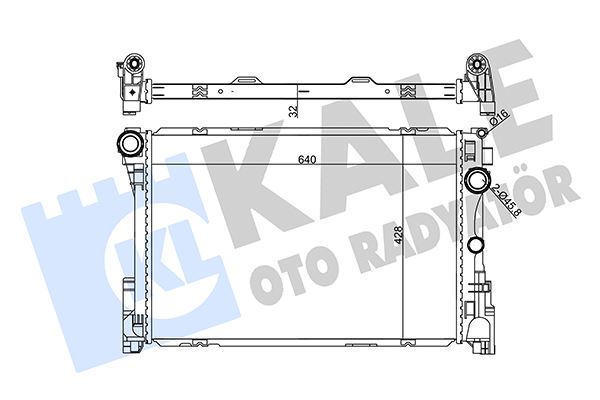 KALE 355655 Motor Su Radyatoru Mercedes W204 S204 C204 C218 W212 C207 R172