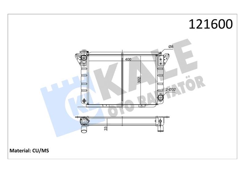 KALE 0501162PF Radyator Renault-Dacia 2 Sira Pf Sistem 400x300x38