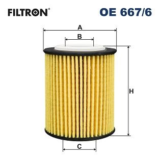 FILTRON OE667.6 Yağ Filtresi Astra L 21> Corsa F 19> P208-P301-P308-P408-P508-P2008-P3008-P5008-Expert-Partner-Berli Ngo Focus 17> Courer 17> Ecosport 17> Puma 20> Kuga 20> Connect 17> C3-C4 Cactus-C4-C-Elysee-Jumpy 1