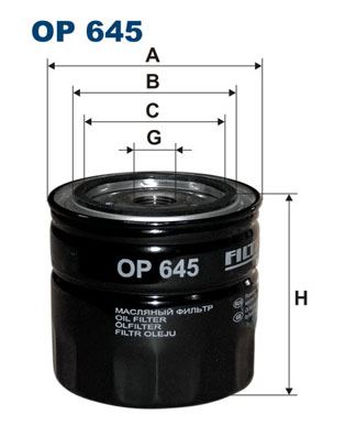 FILTRON OP645 Yağ Filtresi Alfa Romeo 156-166-Lancia Kappa-Volvo 340-343-345-440-460-480