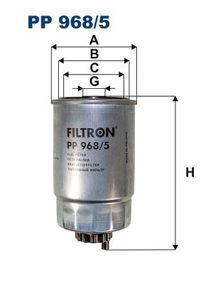 FILTRON PP968.5 Yakit Filtresi Fiat Freemont 11>15 Dodge Caliber 10> Jeep Compass 11> Patriot 11>17 2.0 Jtd 2.2 Jtd 2.8 Jtd