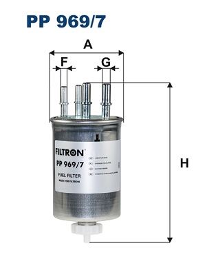 FILTRON PP969.7 Yakit Filtresi Land Rover 306dt Discovery L462 Range Rover L494 L405