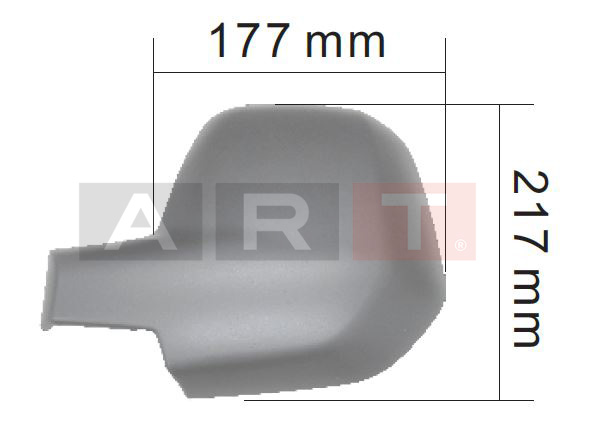 ART MC012.2291 Kapak Astarli Dar Tip Sağ Partner Berlingo 2008-2012