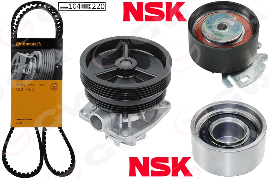 GVA 59WPK2140C Devirdaimli Eksantrik Gergi Kiti 158x254 Brava 95-01 -Doblo 01- -Palio-Albea 96- -Marea 97-02 1.6