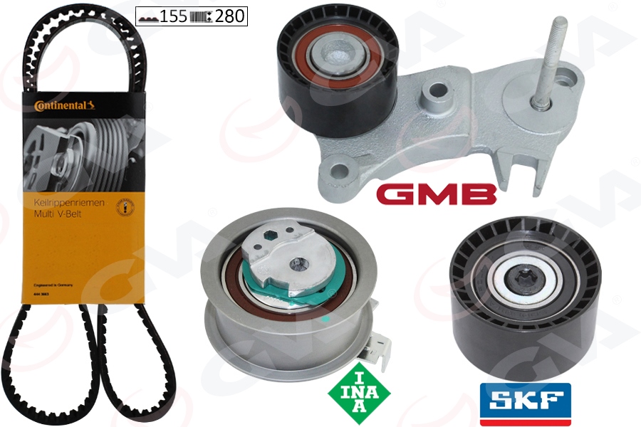 GVA 59T9992C Triger Seti Volvo S60 13 >15 > S80 -S90 16 > V40 V60 V90 16 > Xc60 13 >Xc90 14 > Xc70 13 > K015686xs
