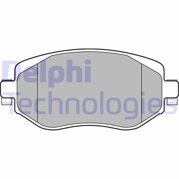 DELPHI LP3306 Ön Fren Balatasi Renault Megane Iv 15> Tüm Motor Tipleri G:129mm Y:58.4 Mm K:18mm