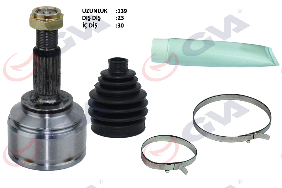 GVA 4414310K Aks Kafasi Diş Ön Clio Iv 0.9tce / 1.5 Dci Manuel 12- 23x30x49 139.50mm