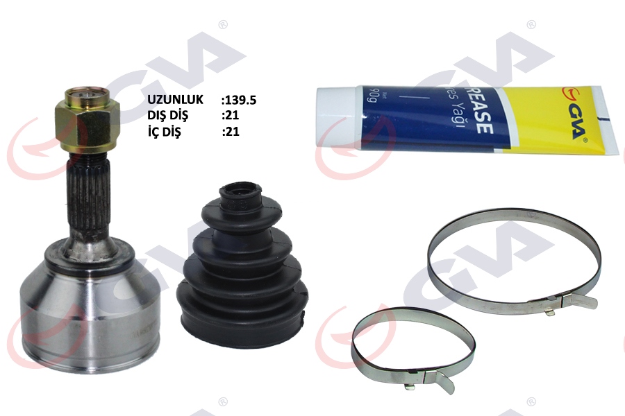 GVA 4450220K Aks Kafasi Diş Ön C3 1.4 Hdi 02- 70hp 21x21x48 140.5mm