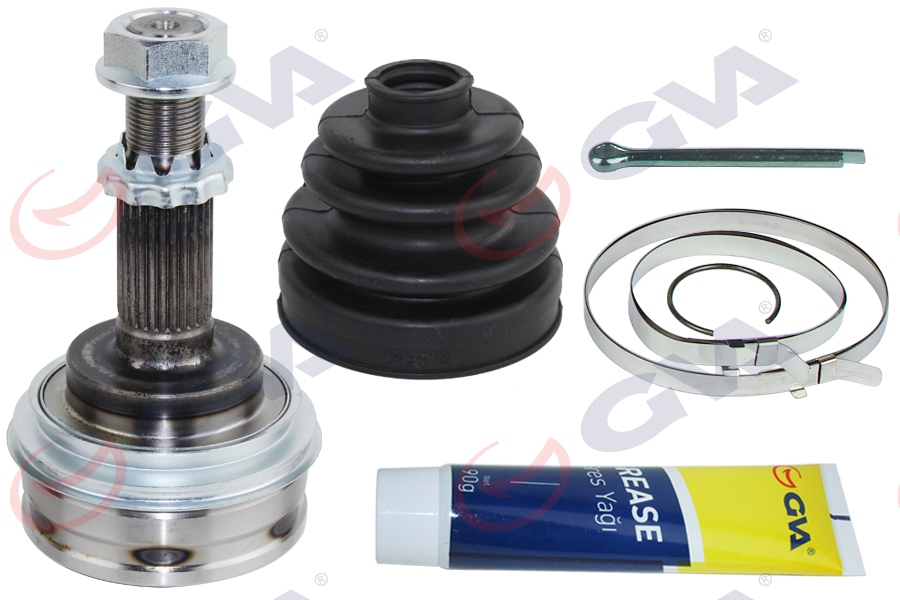 GVA 4471050K Aks Kafasi Diş Toyota Corolla 1.6l 4a-Fe Ae101 Ae111 92-00 / 1.3l 2e Ee100 Ee111 94-00 / 1.4l 1.6l 4zz-Fe 3zz-Fe Zze111 Zze112 Vvti 00-01 Abs Siz Araçlar Için 26x23x56