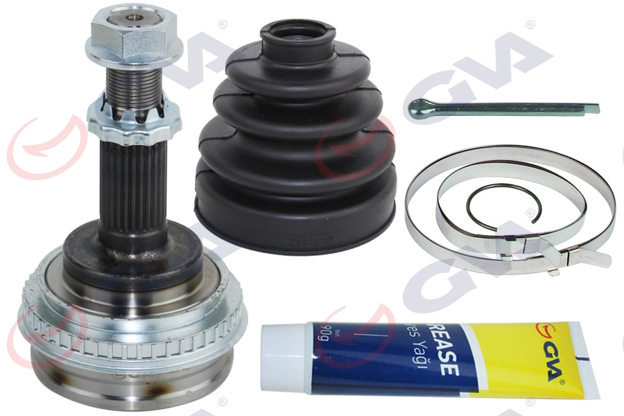 GVA 4471052K Aks Kafasi Diş Toyota Corolla 1.6l 4a-Fe Ae101 Ae111 92-00 / 1.3l 2e Ee100 Ee111 94-00 / 1.4l 1.6l 4zz-Fe 3zz-Fe Zze111 Zze112 Vvti 00-01 Abs Li 26x23x56 - Abs 48 Diş
