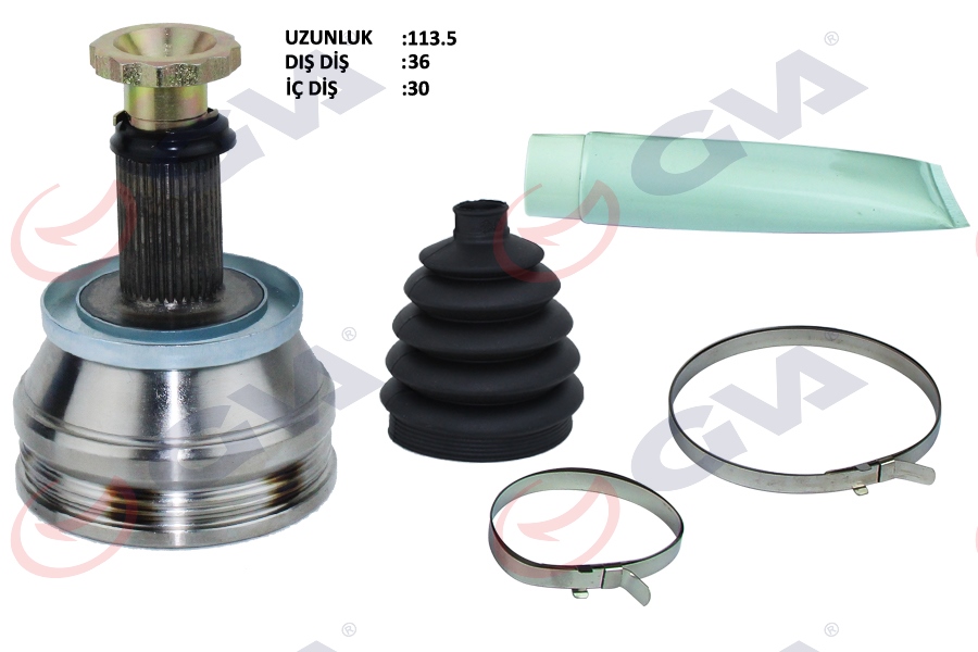 GVA 4475090K Aks Kafasi Diş Ön Polo 1.4 Tdi 04-09 Amf 36x30x50.5 113mm