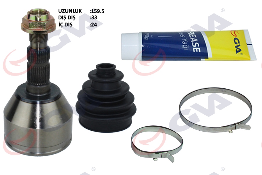 GVA 4490014K Diş Aks Kafasi Opel Astra H 04-10 Zafira B 05>15 1.3-1.6-1.7-1.8-2.2