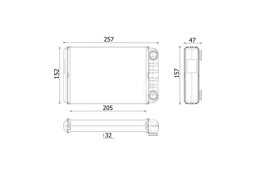 KALE.İ346390 Kalorifer Radyatör   Opel Astra J Astra J Gtc Astra K Cascada Zafira Al/Brz