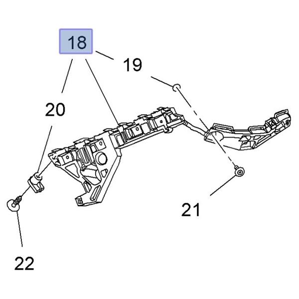 OPL-20877798 Sag Arka Tampon Braketi Astra J