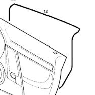 OPL-93182394 Opel Astra F Sag Arka Kapi Izolasyon Naylonu Folyo