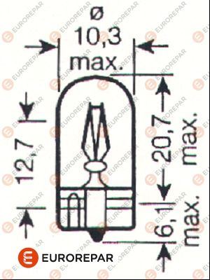 PSA-1616431580 Eurorepar 12v-W5w Ampul Oem No 6216.A1
