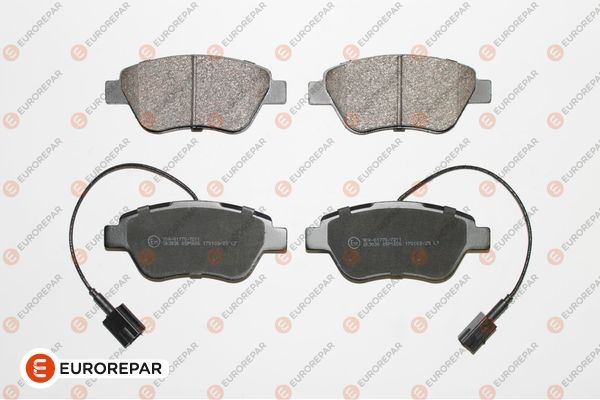 EUROREPAR 1617283380 Ön Balata Nemo 1.3 Hdi 75 09 >Bipper 1.3 Hdi 75 10 >Bipper Tepee 1.3 Hdi 10 > Fiorino 1.4 1.3d 09 > Çift Fişli