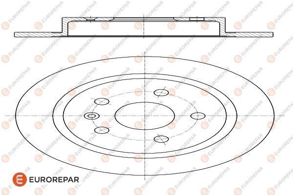 EUROREPAR 1622806080 Arka Fren Aynasi Insignia A 08> Saab 9-5 Ys3g 10> 16 Jant 292x12x5dl Dolu