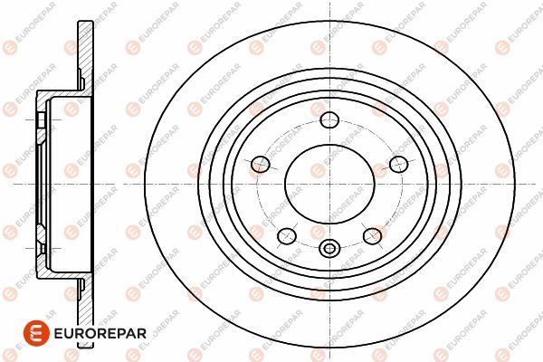 EUROREPAR 1642775080 Arka Fren Aynasi 16 Inç Astra J 09 > Zafira C 11 > Cruze 09 > 268.5x12x5dl Dolu 569075