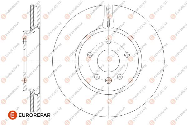 EUROREPAR 1667864080 Ön Fren Aynasi Astra K 15 > 16 İnç / 5 Delik 300x26x5dl Havali