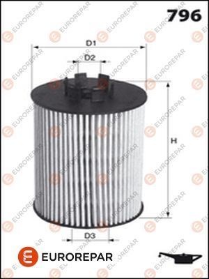 EUROREPAR E149247 Yağ Filtresi Opel Mokka 13>19 Zafira B 05>15 Chevrolet Cruze-Aveo 09> Trax 13> 1.4 Net-1.6 Xer-1.8 X Er
