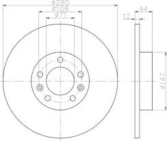 PSA 4249.G2 Arka Fren Aynasi P508 1.6vti-1.6thp-1.6hdi-2.0hdi 10 > 290x12x10