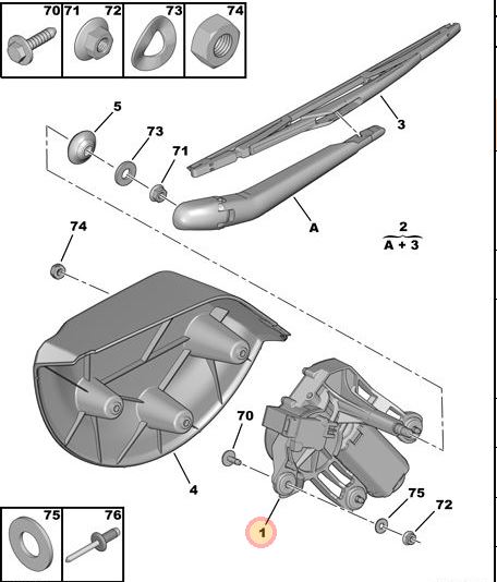 PSA-6405.PL Cam Silecek Motoru