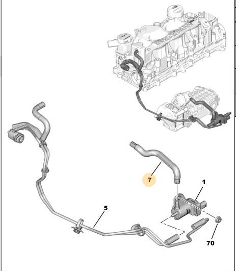 PSA 9811249580 Turbo Hava Vakum Hortumu P208-P301-P308-P2008-P3008-P508-C2-C3-C4-Partner-Berlingo