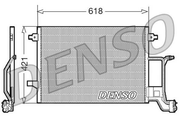DENSO DCN02015 Condenser. Air Conditioning Audi A6 4b. C5 97-05