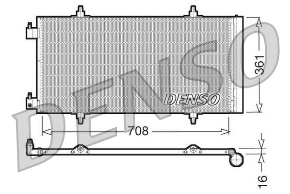 DENSO DCN07011 Condenser. Air Conditioning Citro N C8 02-