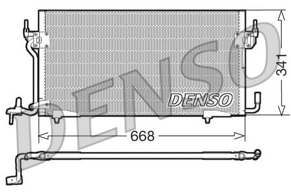DENSO DCN07060 Klima Kondenseri Partner 96>Berlingo 96> Xsara 97-00 1.8d-1.9d 630x339x16