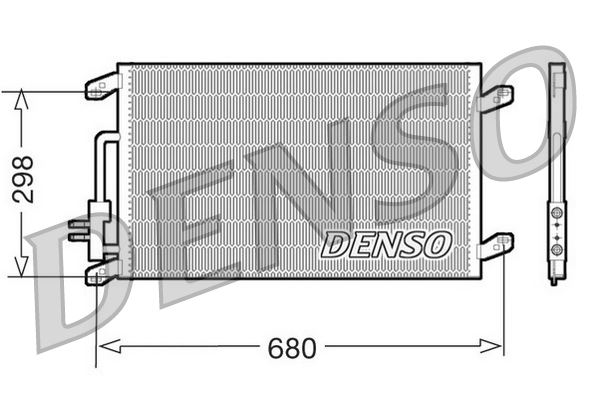 DENSO DCN13016 Condenser. Air Conditioning Lancia Lybra 99-05