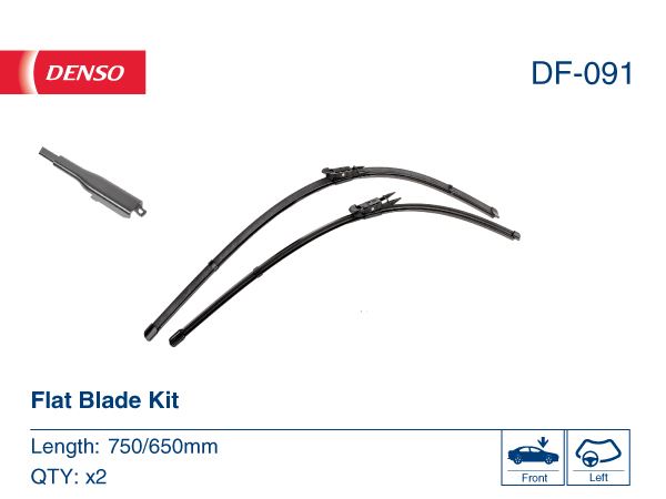DENSO DF-091 Flat Wiperblade Oe Kit 750/650